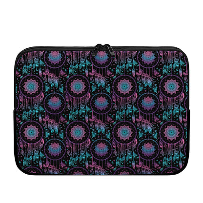 Purple And Blue Dream Catcher Print Laptop Sleeve