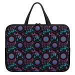 Purple And Blue Dream Catcher Print Laptop Sleeve With Handle