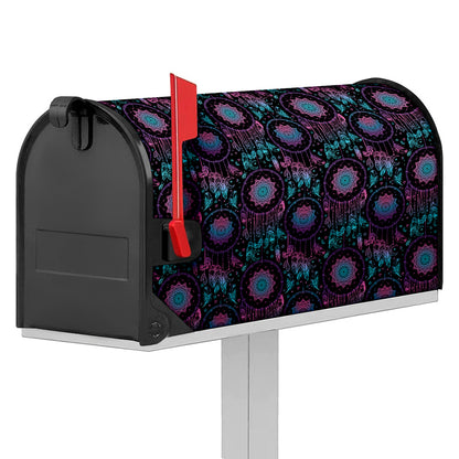 Purple And Blue Dream Catcher Print Mailbox Cover