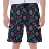 Purple And Blue Dream Catcher Print Men's Beach Shorts