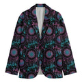 Purple And Blue Dream Catcher Print Men's Blazer