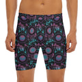 Purple And Blue Dream Catcher Print Men's Long Boxer Briefs