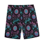 Purple And Blue Dream Catcher Print Men's Sports Shorts
