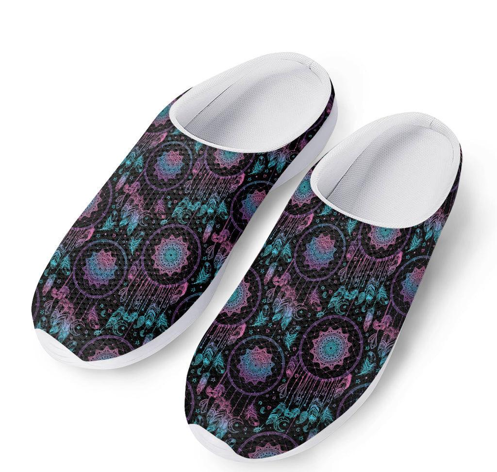 Purple And Blue Dream Catcher Print Mesh Casual Shoes