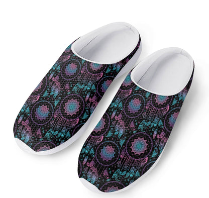 Purple And Blue Dream Catcher Print Mesh Casual Shoes