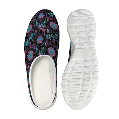 Purple And Blue Dream Catcher Print Mesh Casual Shoes
