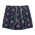 Purple And Blue Dream Catcher Print Mesh Shorts