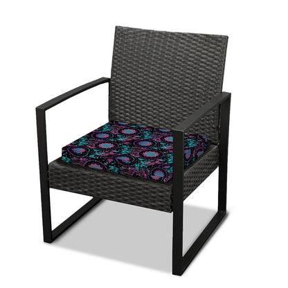 Purple And Blue Dream Catcher Print Outdoor Seat Cushion Cover