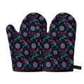 Purple And Blue Dream Catcher Print Oven Mitts