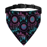 Purple And Blue Dream Catcher Print Over The Collar Dog Bandana