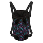Purple And Blue Dream Catcher Print Pet Carrier Backpack