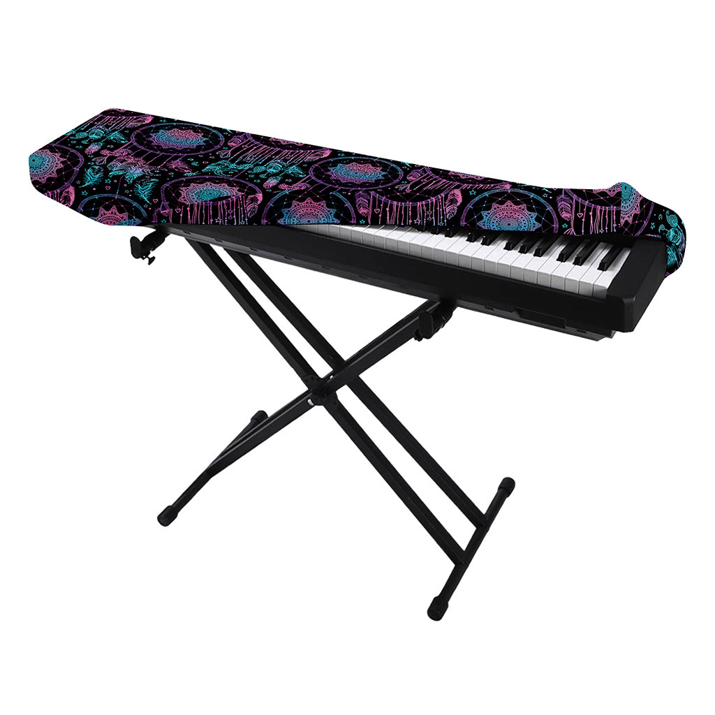 Purple And Blue Dream Catcher Print Piano Keyboard Cover