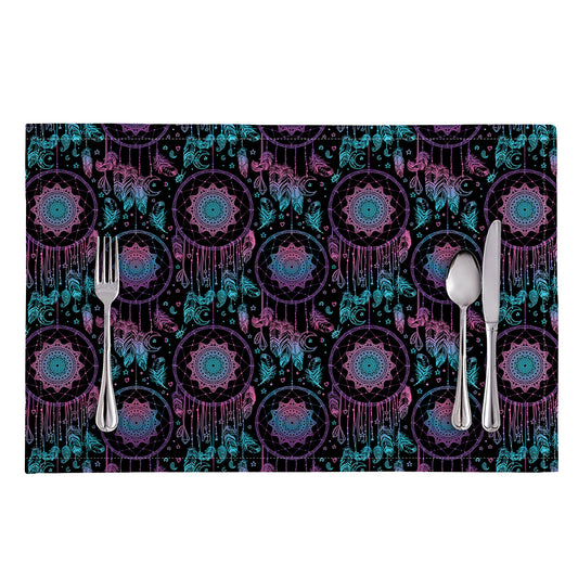 Purple And Blue Dream Catcher Print Placemat