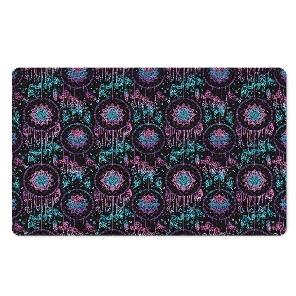 Purple And Blue Dream Catcher Print Polyester Doormat