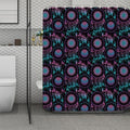 Purple And Blue Dream Catcher Print Polyester Shower Curtain