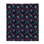Purple And Blue Dream Catcher Print Polyester Shower Curtain