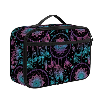 Purple And Blue Dream Catcher Print Portable Lunch Bag