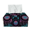 Purple And Blue Dream Catcher Print Rectangle Tissue Box Cover
