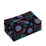 Purple And Blue Dream Catcher Print Rectangle Tissue Box Cover