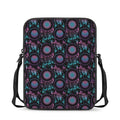 Purple And Blue Dream Catcher Print Rectangular Crossbody Bag