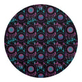 Purple And Blue Dream Catcher Print Round Blanket