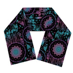 Purple And Blue Dream Catcher Print Scarf