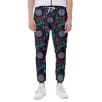 Purple And Blue Dream Catcher Print Scuba Joggers