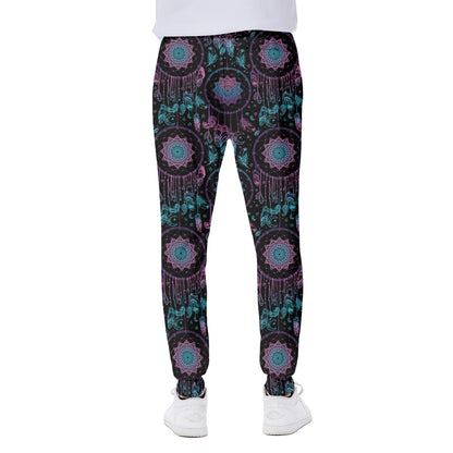 Purple And Blue Dream Catcher Print Scuba Joggers