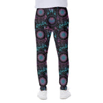 Purple And Blue Dream Catcher Print Scuba Joggers