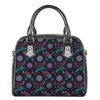 Purple And Blue Dream Catcher Print Shoulder Handbag