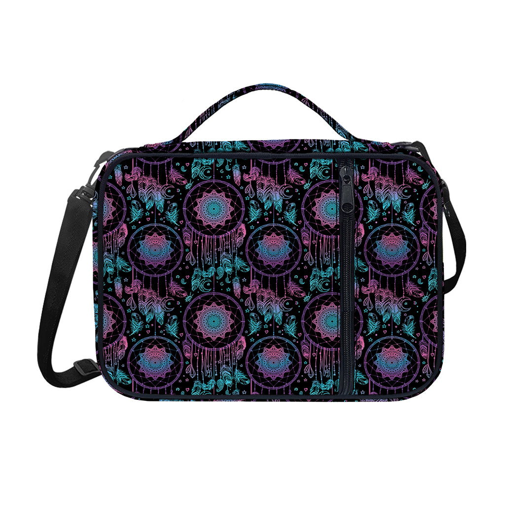 Purple And Blue Dream Catcher Print Shoulder Strap Bible Bag