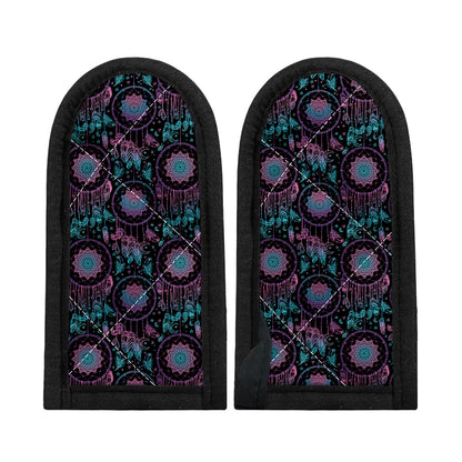 Purple And Blue Dream Catcher Print Skillet Handle Cover