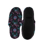 Purple And Blue Dream Catcher Print Slippers
