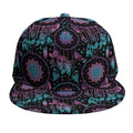 Purple And Blue Dream Catcher Print Snapback Cap