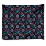 Purple And Blue Dream Catcher Print Tapestry