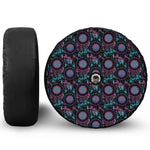 Purple And Blue Dream Catcher Print Tire Cover With Camera Hole