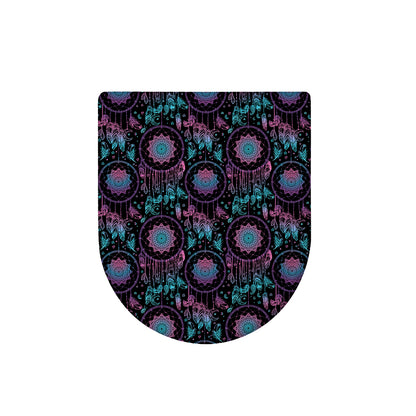 Purple And Blue Dream Catcher Print Toilet Lid Cover
