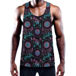 Purple And Blue Dream Catcher Print Training Tank Top