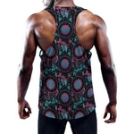 Purple And Blue Dream Catcher Print Training Tank Top