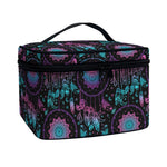 Purple And Blue Dream Catcher Print Travel Makeup Bag