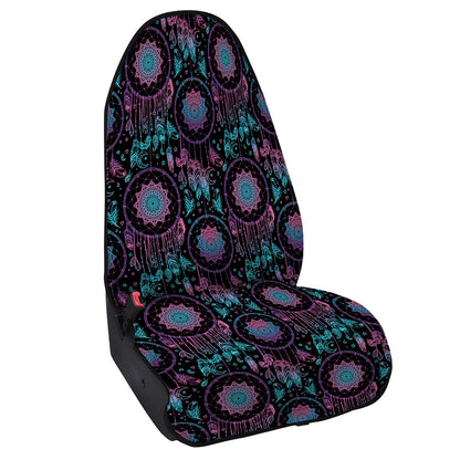 Purple And Blue Dream Catcher Print Waterproof Car Seat Cover