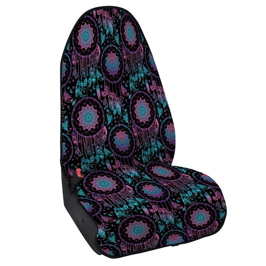 Purple And Blue Dream Catcher Print Waterproof Car Seat Cover