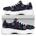 Purple And Blue Dream Catcher Print White Chunky Shoes
