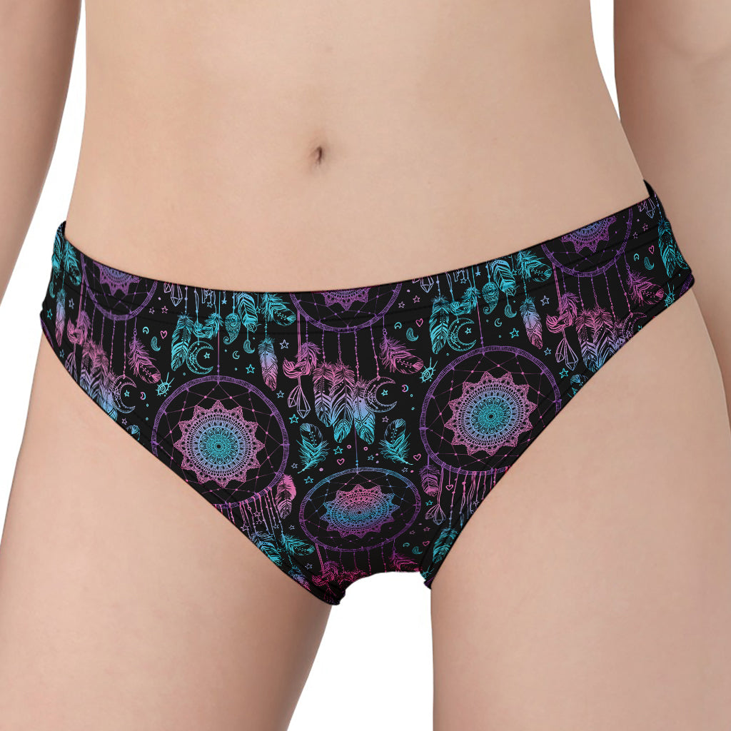 Purple And Blue Dream Catcher Print Women's Panties