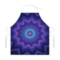 Purple And Blue Kaleidoscope Print Adjustable Apron