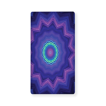 Purple And Blue Kaleidoscope Print Baby Crib Sheet