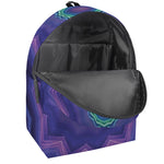 Purple And Blue Kaleidoscope Print Backpack