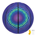 Purple And Blue Kaleidoscope Print Basketball