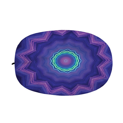 Purple And Blue Kaleidoscope Print Car Side Mirror Covers