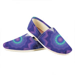 Purple And Blue Kaleidoscope Print Casual Shoes
